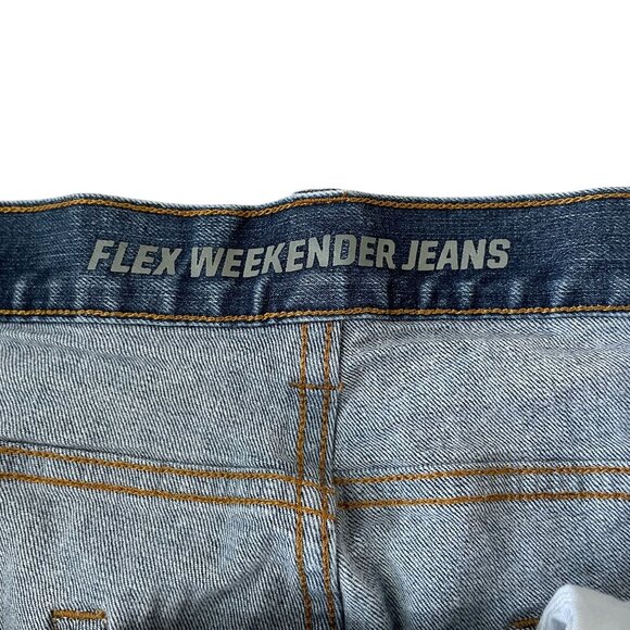 Duluth Trading Flex Weekender Jeans Men's Size 42x30 Trim Fit Denim - Picture 2 of 6